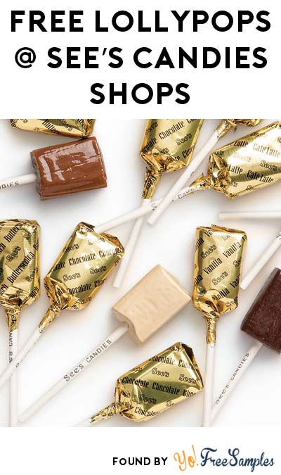 FREE Lollypops at See’s Candies Shops on July 20th