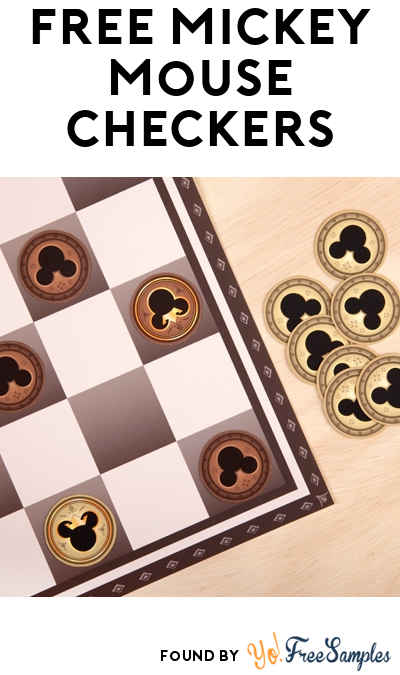 FREE Mickey Checkers & Board Printable