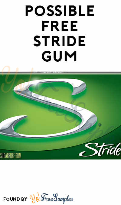 Possible FREE Stride Gum (Smiley360)