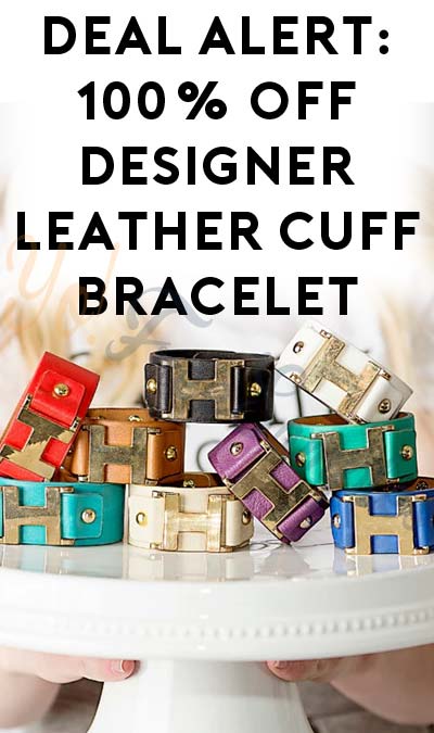 DEAL ALERT: 100% OFF Designer Inspired Honor Leather Cuff Bracelet ($3.99 Shipping)