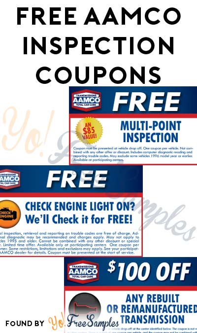 FREE AAMCO Check Engine Light Or Multi-Point Inspection