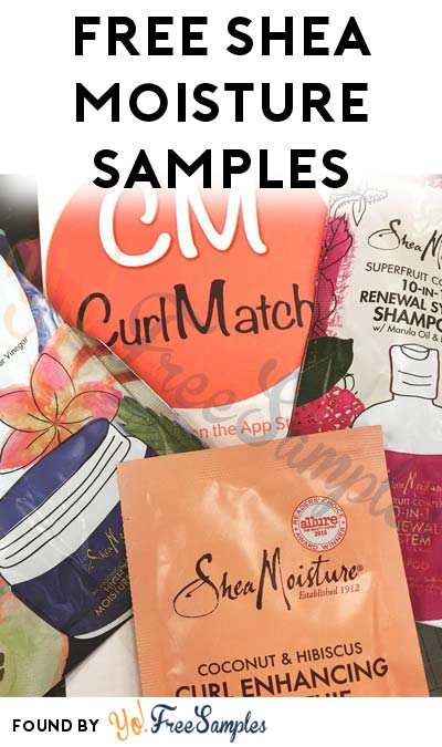 FREE Shea Moisture Shampoo, Masque Or Curl Enhancing Smoothie Samples (iOS App & Email Required)