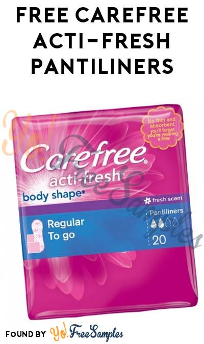 FREE Carefree Acti-Fresh Pantiliners Sample