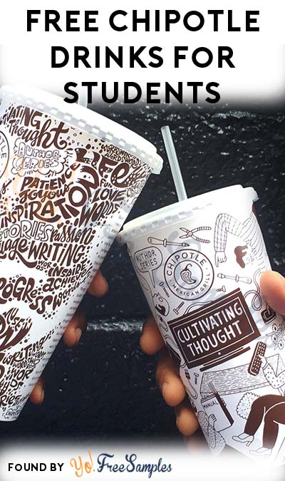 FREE Chipotle Drink For Students With Purchase For Entire Month Of September