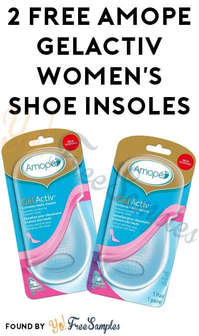 2 FREE AMOPE GelActiv Women’s Shoe Insoles For Completing CrowdTap Mission