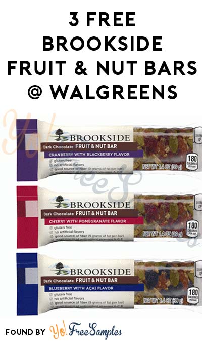 3 FREE Brookside Fruit & Nut Bars At Walgreens