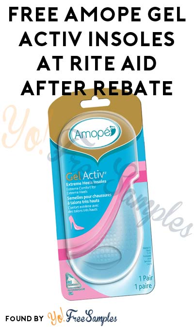 FREE Amope Gel Activ Insoles At Rite Aid After Rebate