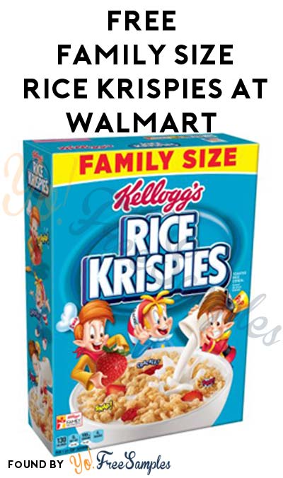 FREE Family-Size Kellogg’s Rice Krispies At Walmart After Cashback (New & Existing TopCashBack Members)
