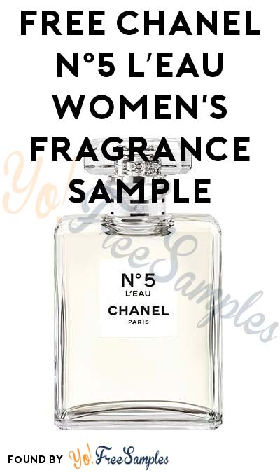 FREE CHANEL N°5 L’EAU Women’s Fragrance Sample (Facebook Required)