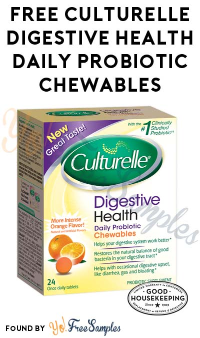 FREE Culturelle Digestive Health Daily Probiotic Chewables (First 500 + Short Survey)