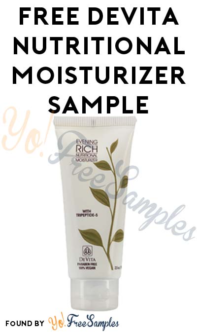 FREE Devita Natural Skin Care Moisturizer At 1PM EST / Noon CST / 10AM PST (Facebook / Not Mobile Friendly) [Verified Received By Mail]