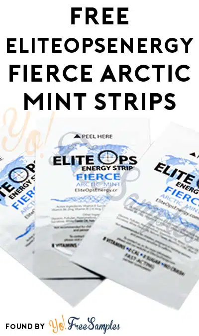 FREE EliteOpsEnergy Fierce Arctic Mint Strips (Goes Out Of Stock Fast!)