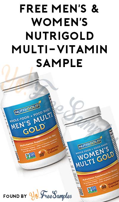 FREE Men’s & Women’s Nutrigold Multi-Vitamin Sample (Email Confirmation Required)