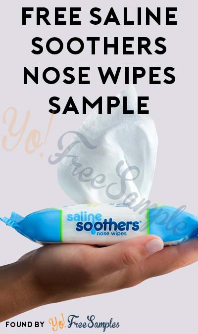 FREE Saline Soothers Nose Wipes Sample Pack