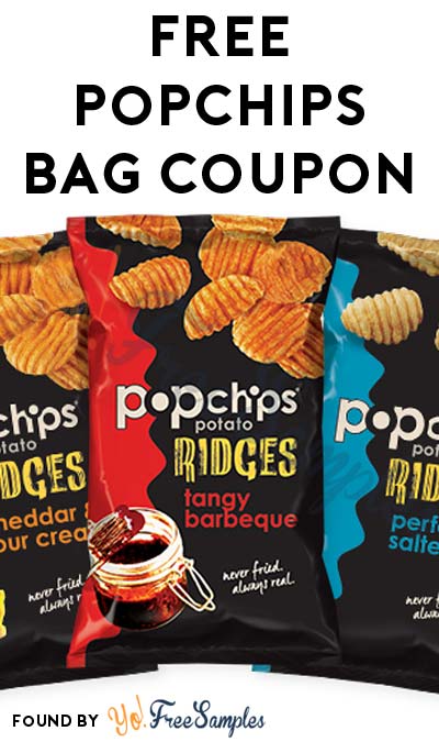 FREE popchips Ridges or Any Variety Bag Coupon (PDF Reader & Printer Required)