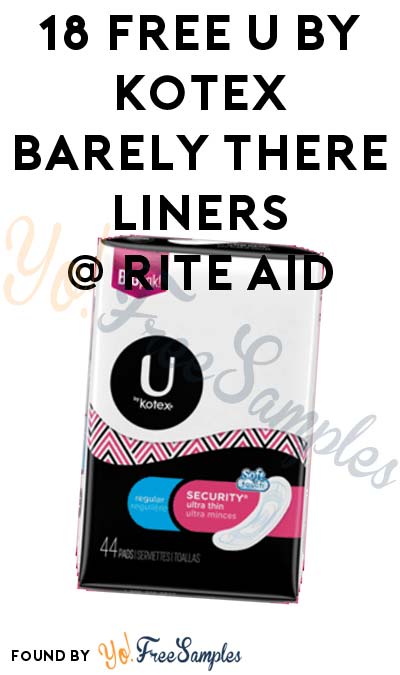 18 FREE U by Kotex Barely There Liners At Rite Aid (Ibotta Required)