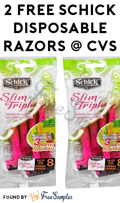 2 FREE Schick Disposable 8-Pack Razors At CVS (Coupon Required)