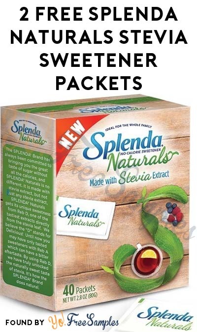2 FREE Splenda Naturals Stevia Sweetener Packets (Must Apply With Crowdtap) [Verified Received By Mail]