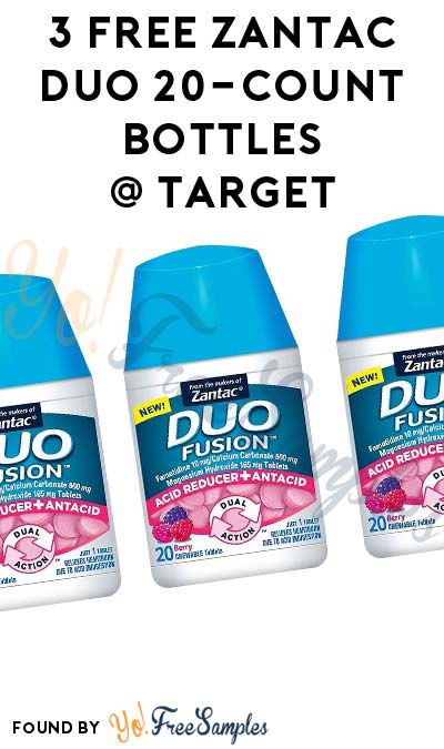 3 FREE Zantac Duo 20-Count Bottles At Target (Coupons & Rebate Required)