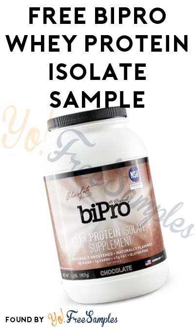 FREE BiPro Whey Protein Isolate Sample [Verified Received By Mail]