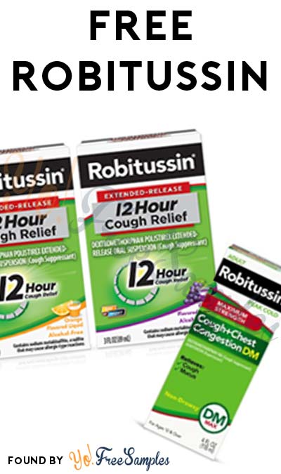 FREE Robitussin Maximum Strength Cough + Chest Congestion DM & Robitussin 12 Hour Cough Relief Coupon (Must Apply With Crowdtap)