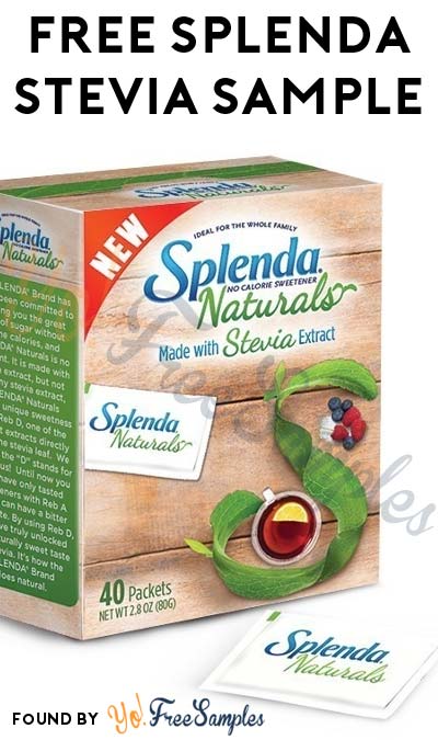 FREE Splenda Naturals Stevia Sweetener Sample [Verified Received By Mail]