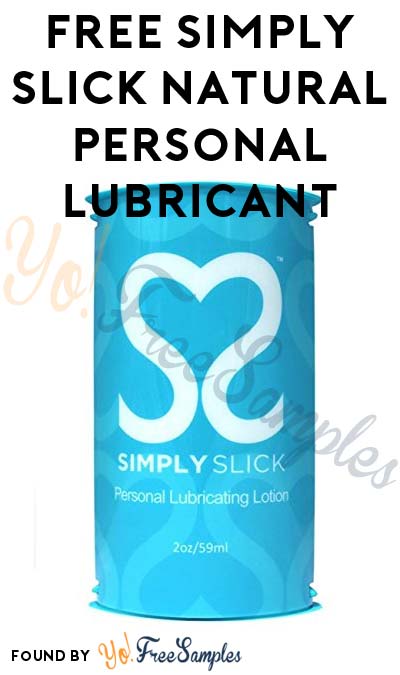 FREE Simply Slick Natural Personal Lubricant Sample