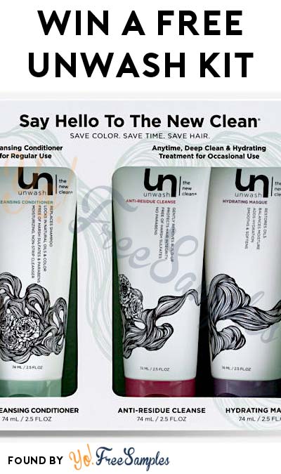 Win A FREE Unwash Bio-Cleansing Conditioner, Anti-Residue Cleanse & Hyrdrating Masque (Stylists Only & Survey Required)