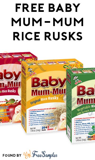 FREE Baby Mum-Mum Rice Rusks (Membership Required)