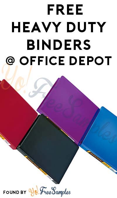 10 FREE Heavy Duty Binders From Office Depot or Office Max