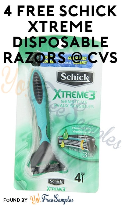 4 FREE Schick Xtreme Disposable Razors At CVS (Coupon Required)