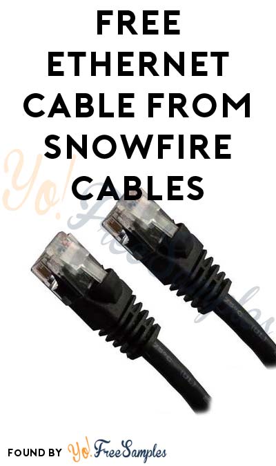 FREE 1 Ft. Cat5e Ethernet Cable From SnowFire Cables