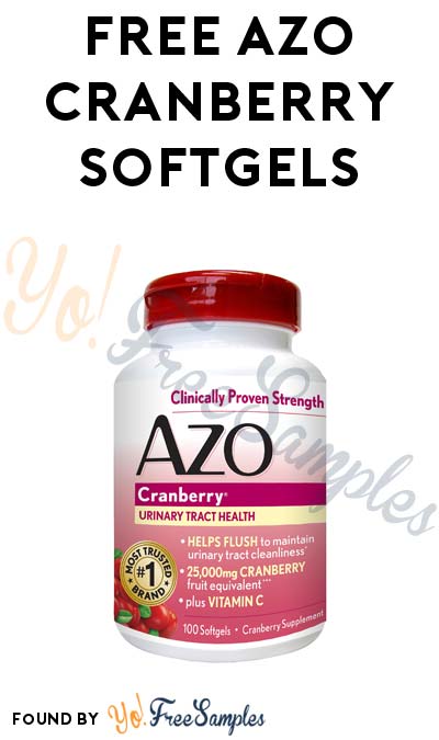 FREE AZO Cranberry Softgels