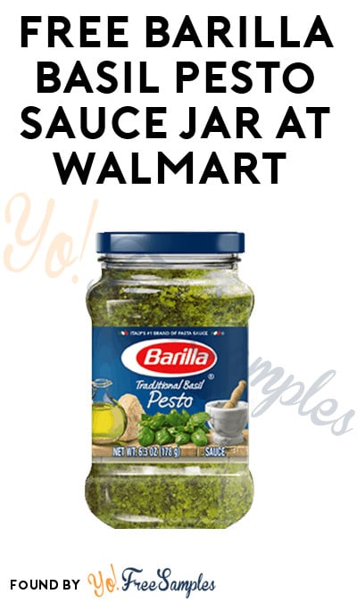 FREE Barilla Basil Pesto Sauce Jar At Walmart (Ibotta Required)