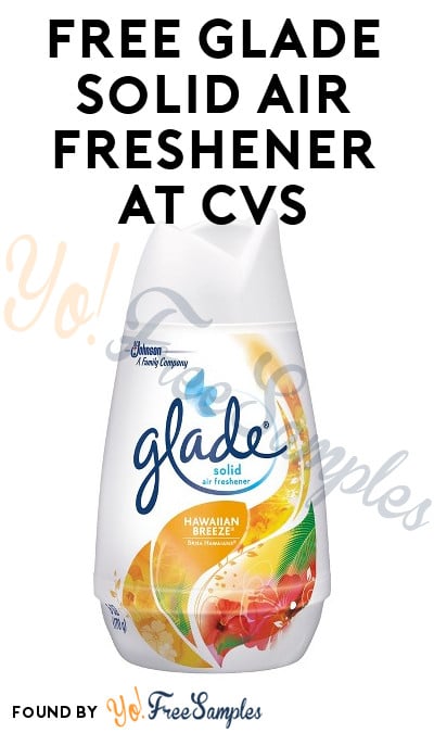 FREE Glade Solid Air Freshener At CVS