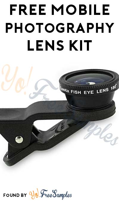 FREE Mobile Photography Lens Kit From Black & Mild (Photo Upload & 21+ Only)