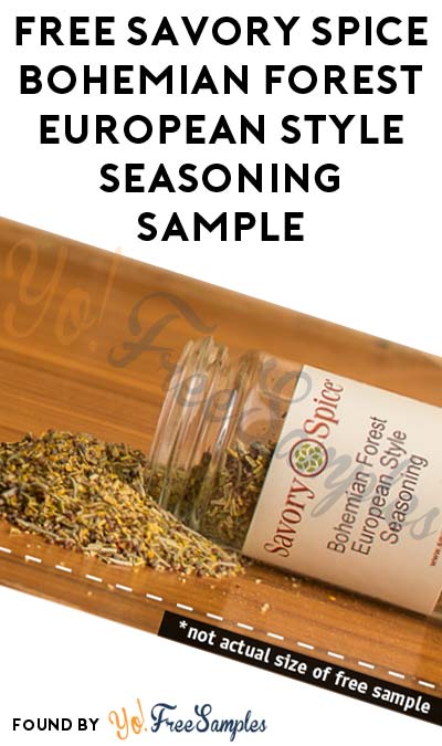 FREE Savory Spice Bohemian Forest European Style Seasoning Sample (In-Store Only)