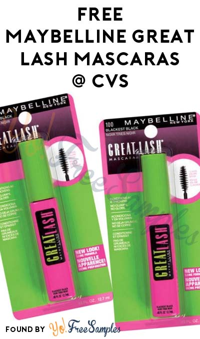 2 FREE Maybelline Great Lash Mascaras At CVS (Coupons Required)