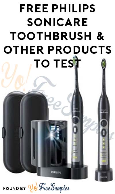 FREE Philips Sonicare Toothbrush & Other Products To Test (Survey Required)