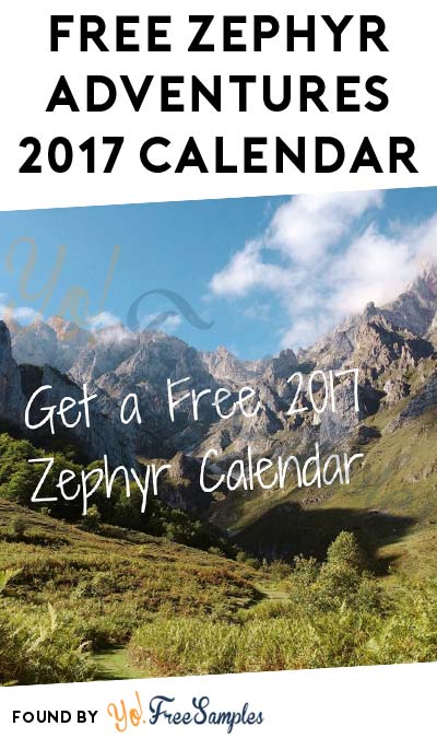 FREE Zephyr Adventures 2017 Calendar