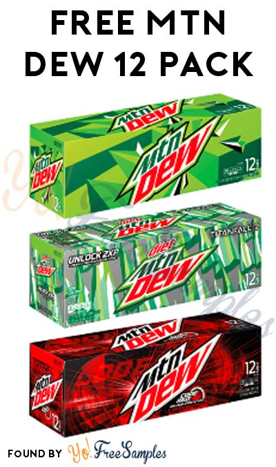 12 FREE MTN DEW Cans At Kroger