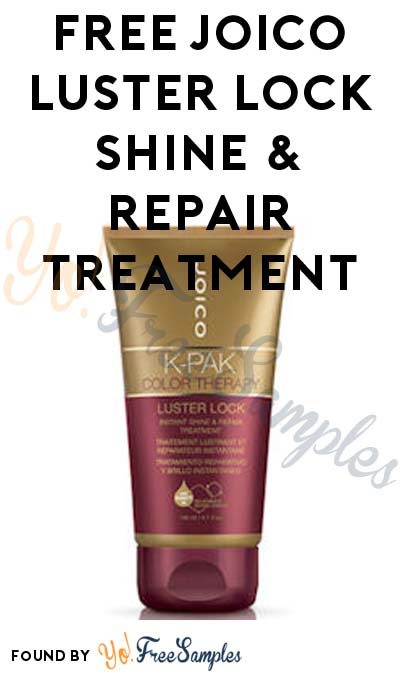 Win A FREE Joico Luster Lock Shine & Repair Treatment 4.7 oz (Facebook Required)