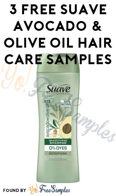 Women Only: 3 FREE Suave Avocado & Olive Oil Shampoo + Conditioner Samples From CrowdTap For Completing Mission