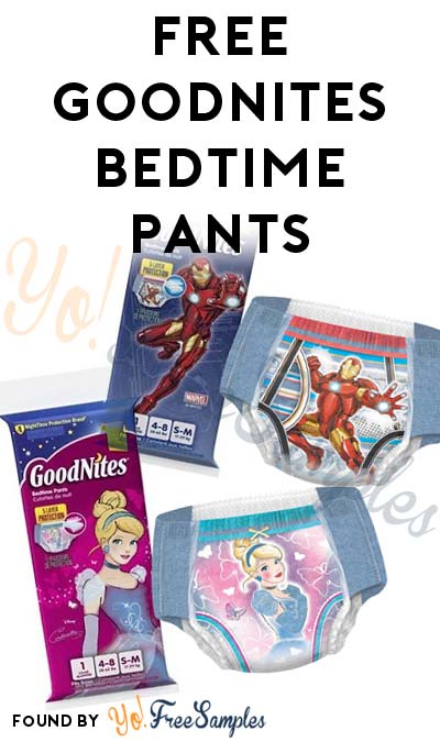 FREE GoodNites Bedtime Pants For Boys & Girls [Verified Received By Mail]
