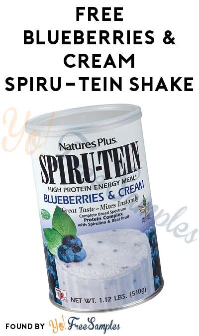 FREE Blueberries & Cream SPIRU-TEIN Shake
