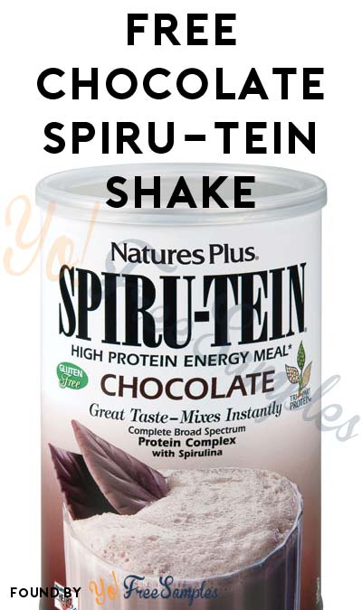 FREE Chocolate SPIRU-TEIN Shake Sample