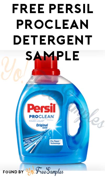 FREE Persil ProClean Detergent Sample [Verified Received By Mail]