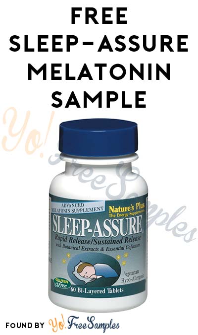 FREE Sleep-Assure Melatonin Sample