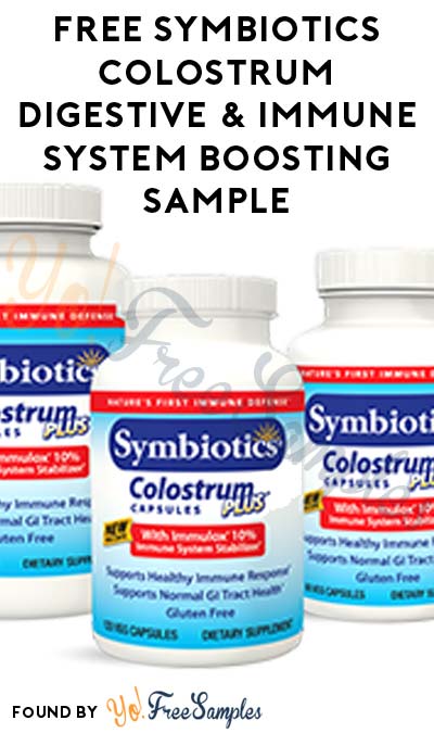 FREE Symbiotics Colostrum Digestive & Immune System Boosting Sample