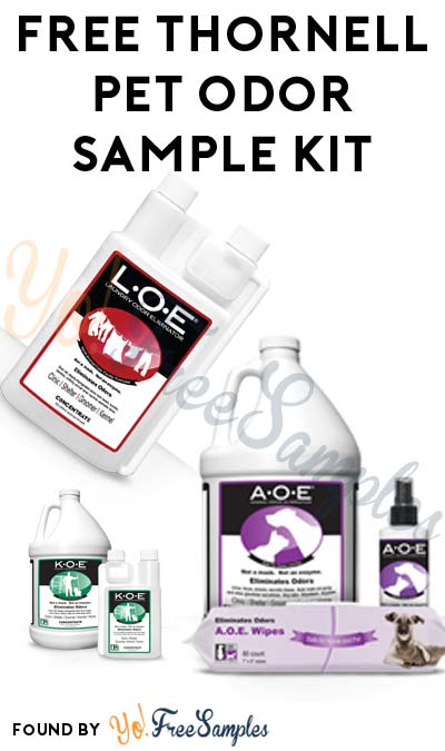 FREE Thornell Pet Odor Management Sample Kit (Pet Health Care Providers Only)